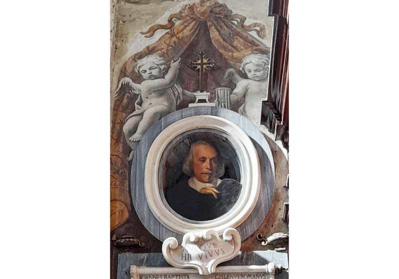 Otwórz galerię (9 fotografii) Fragment nagrobka Gisleniego, architekta polskich Wazów